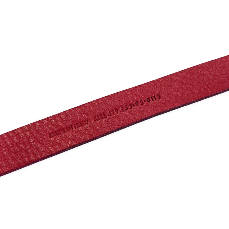 Saint Laurent animal print suede fuchsia belt | size 95