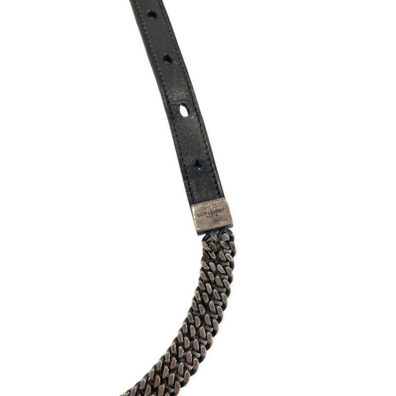 Saint Laurent metal chain belt