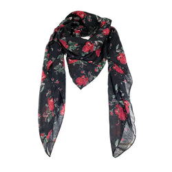 pre-owned SAINT LAURENT floral print scarf