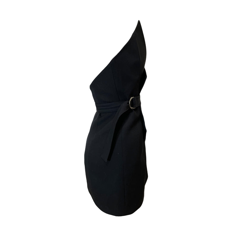 second-hand Saint Laurent belted mini dress | Size FR36