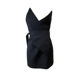 pre-loved Saint Laurent belted mini dress | Size FR36