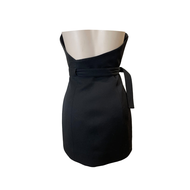 pre-owned Saint Laurent belted mini dress | Size FR36