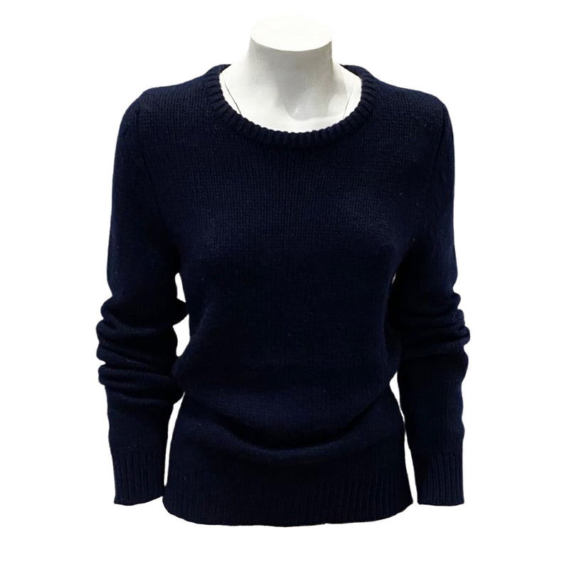 pre-owned Saint laurent navy woolen sweater | Size FR36