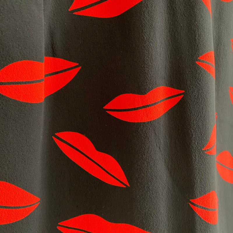SAINT LAURENT lips print dress