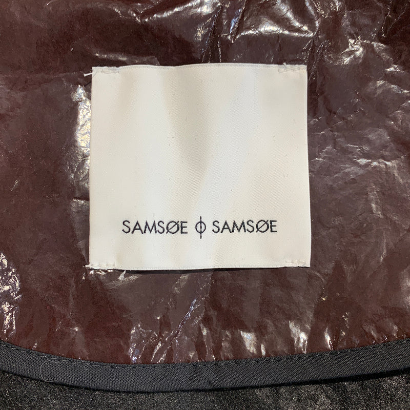 Samsoe Samsoe Manok lacquered brown jacket