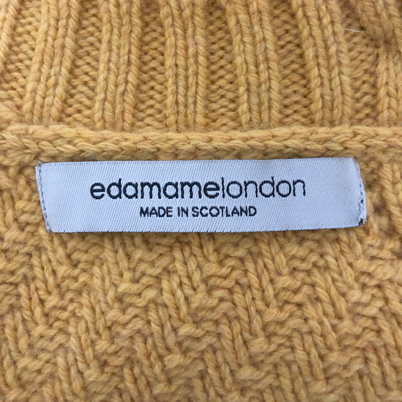Edamame London yellow wool cardigan