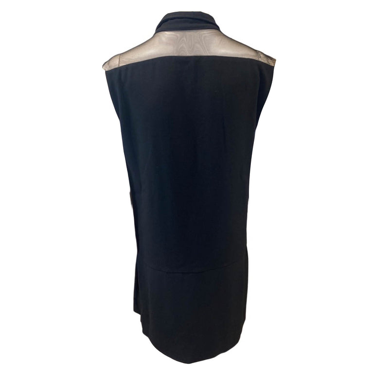 pre-loved SANDRO black sleeveless mini dress | Size 2