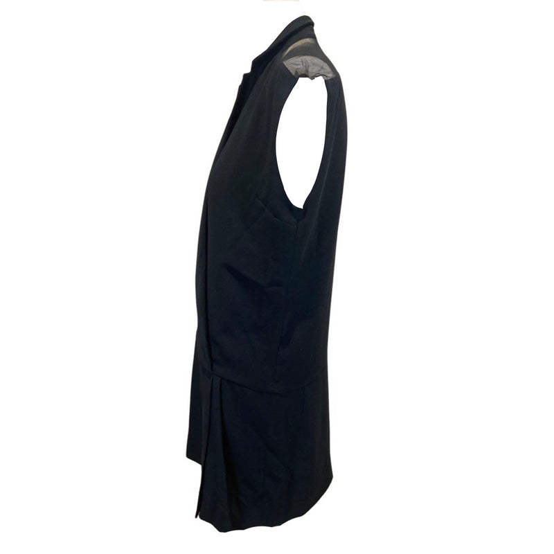 second-hand SANDRO black sleeveless mini dress | Size 2