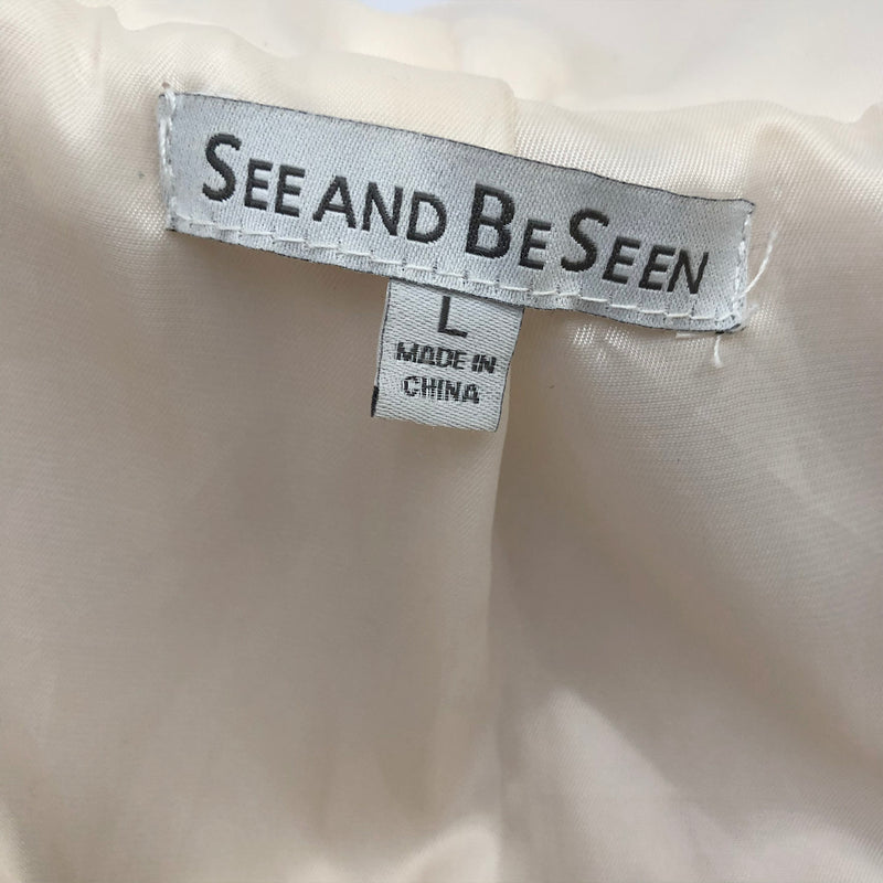 See and be seen teddy bear ecru jacket
