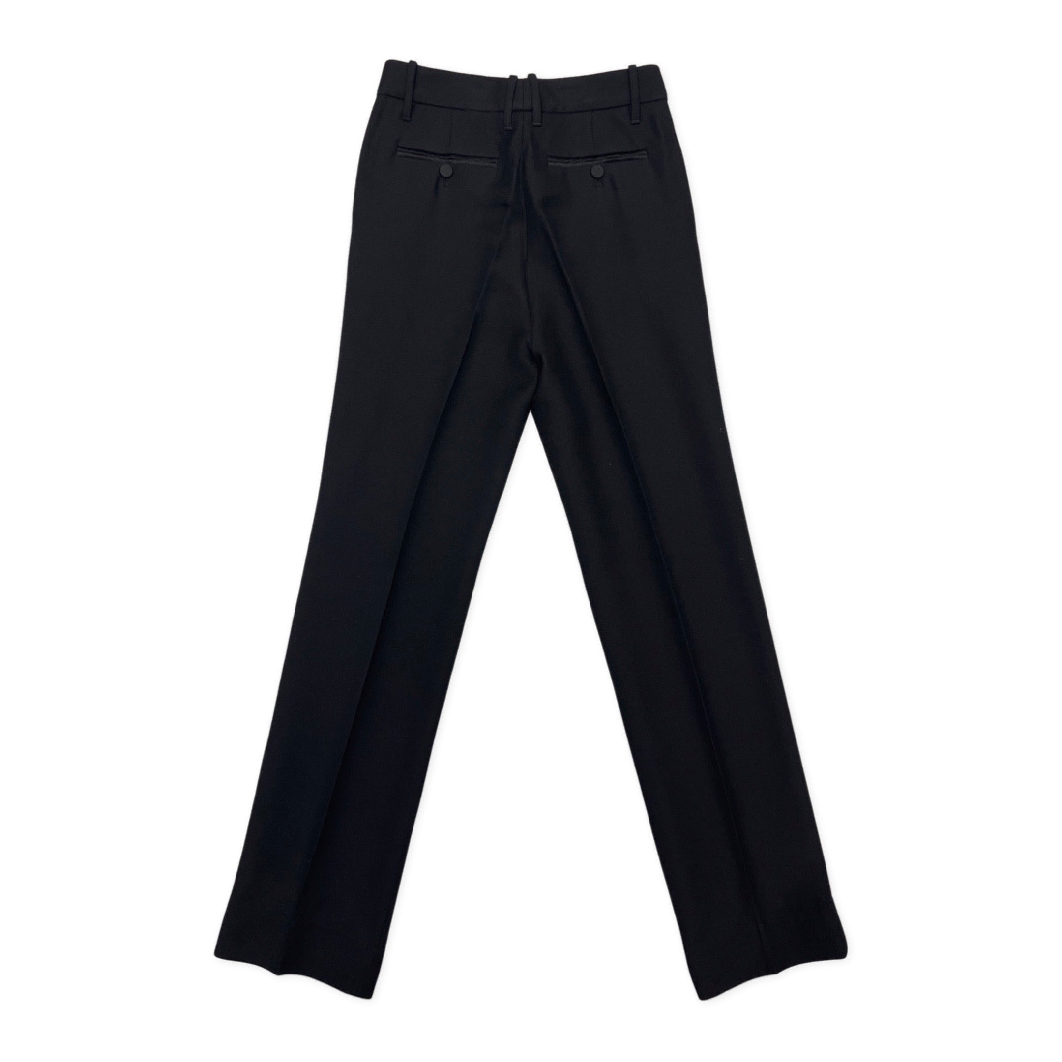GUCCI black evening high waisted trousers Loop Generation