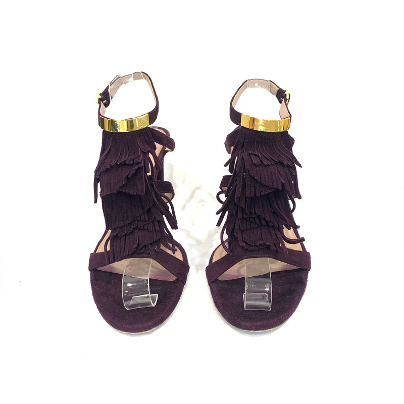 CHLOÉ purple suede sandal heels  loop generation