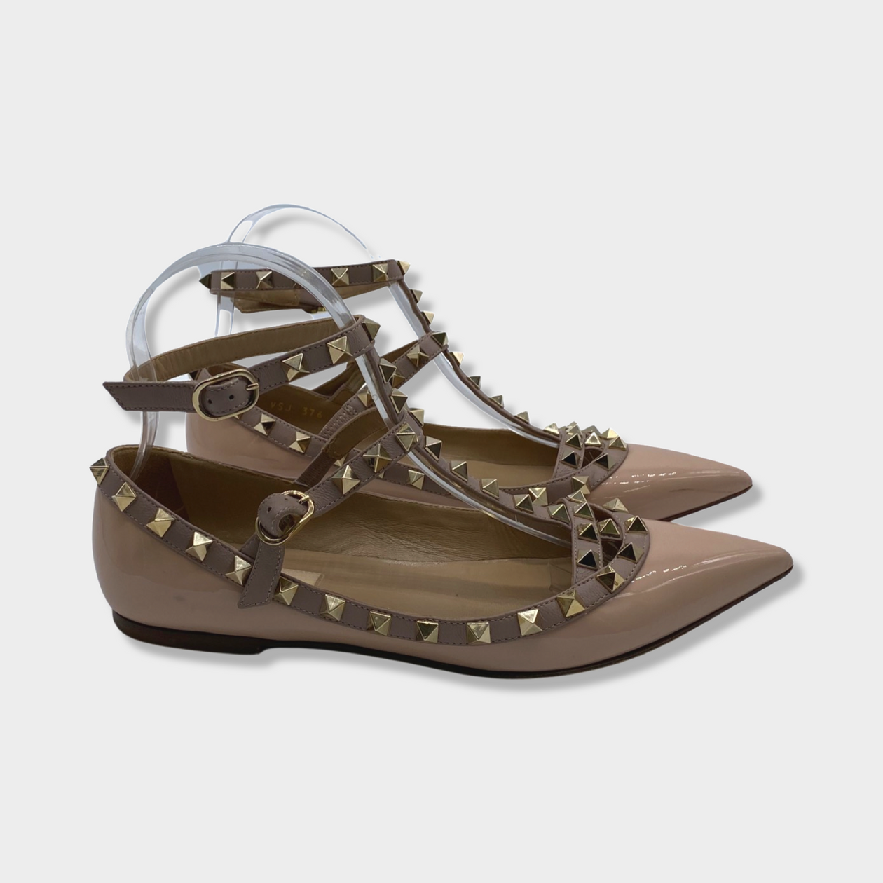 VALENTINO nude rockstud flats Loop Generation