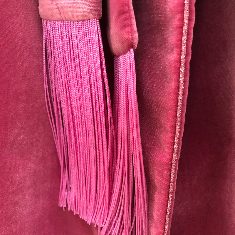 Racil pink velvet robe