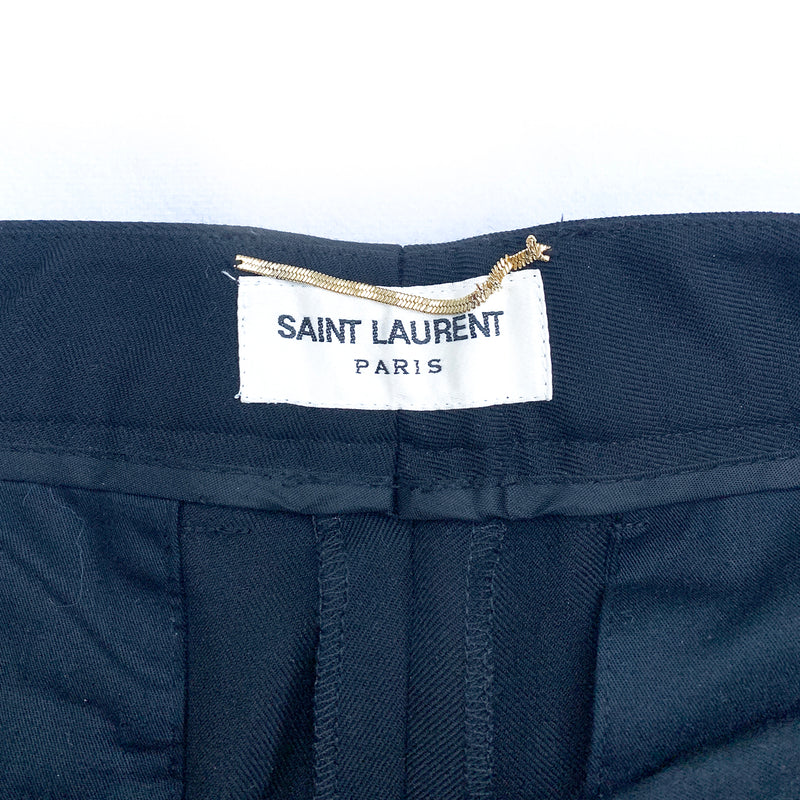 Saint Laurent black slim-leg pants
