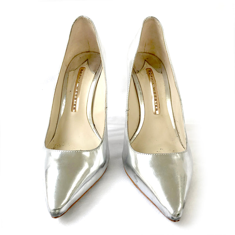 Sophia Webster silver heels
