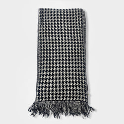 pre-loved STELLA MCCARTNEY black and white woolen scarf