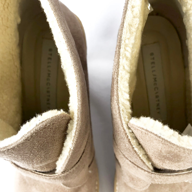 Stella McCartney beige platform ankle boots