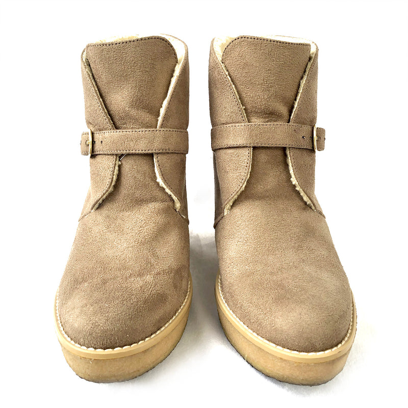 Stella McCartney beige platform ankle boots