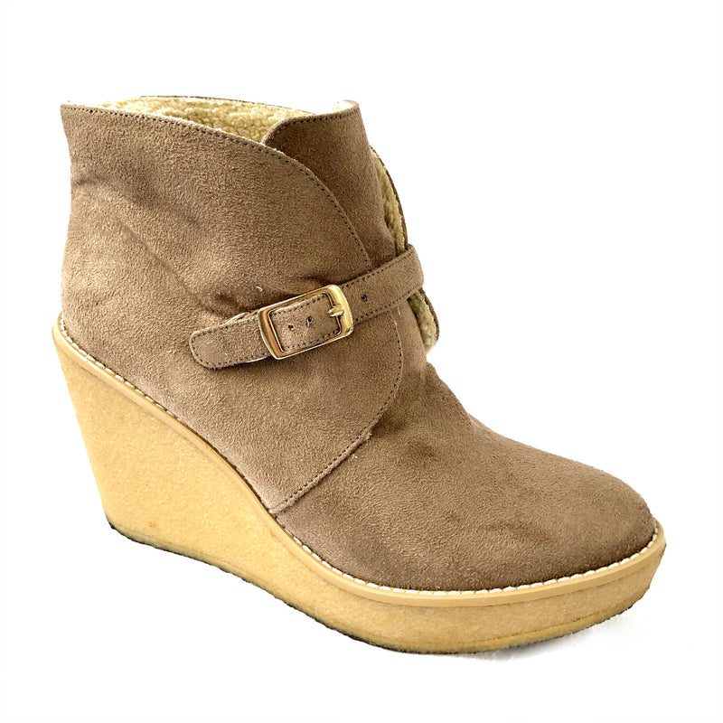 loop generation Stella McCartney beige platform ankle boots
