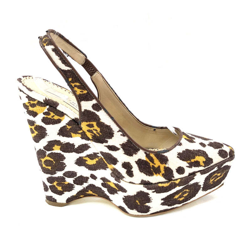 STELLA MCCARTNEY animal print wedges