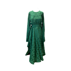 second-hand Stella mccartney emerald green Horse print Jacquard Dress |  Size FR36