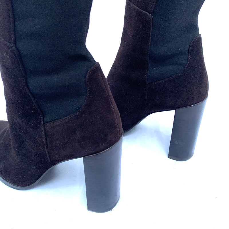 Stuart Weitzman brown suede knee boots