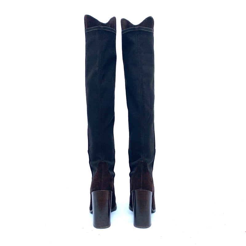 Stuart Weitzman brown suede knee boots