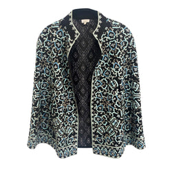 pre-owned Talitha multicolour silk cape jacket | Size UK6