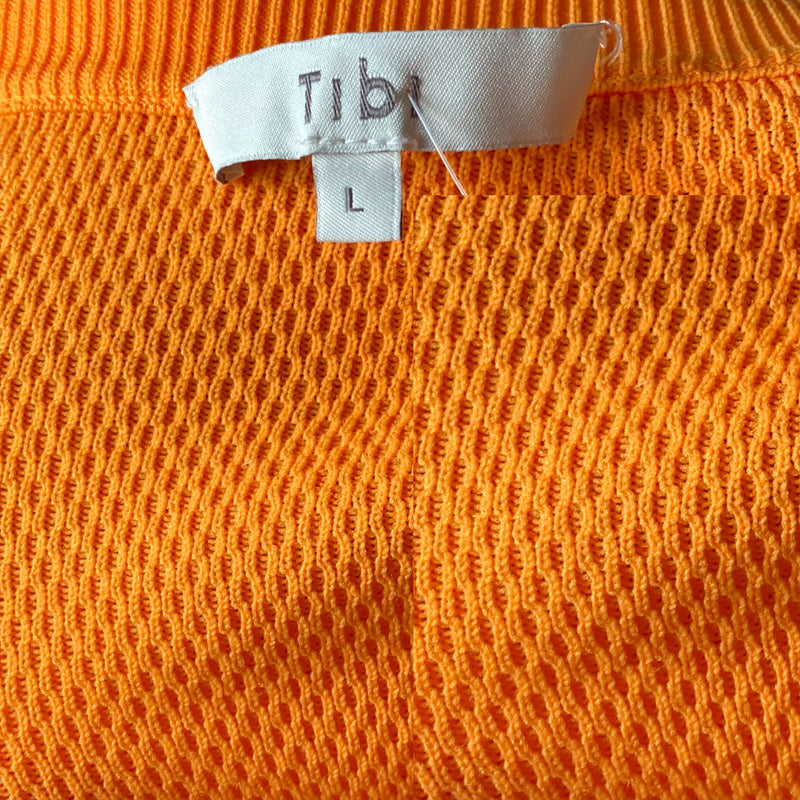 Tibi oversized neon orange cardigan