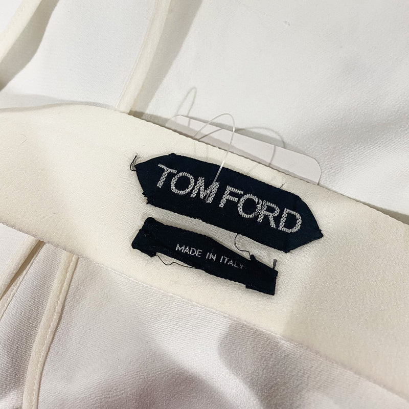 Tom ford ecru dress with stylized cuts