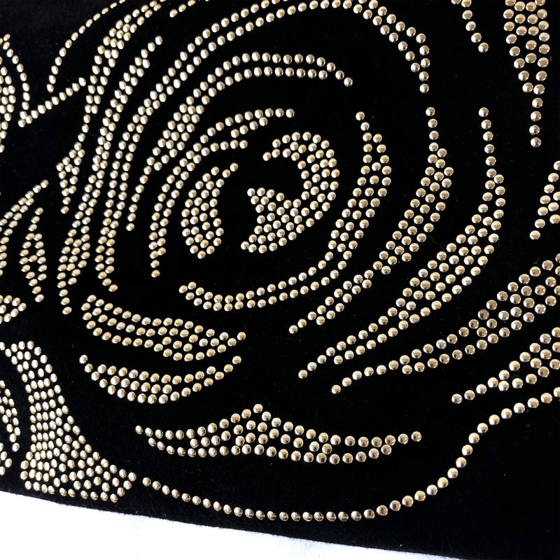 VALENTINO black and gold evening clutch