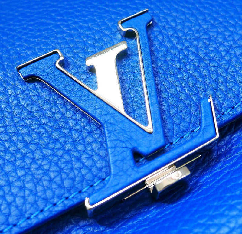 Louis Vuitton blue taurillon leather volta handbag