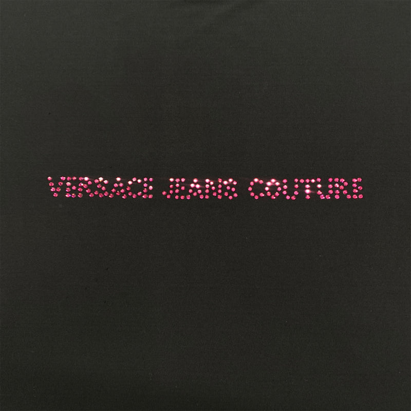 pre-owned VERSACE JEANS COUTURE black top | Size XL