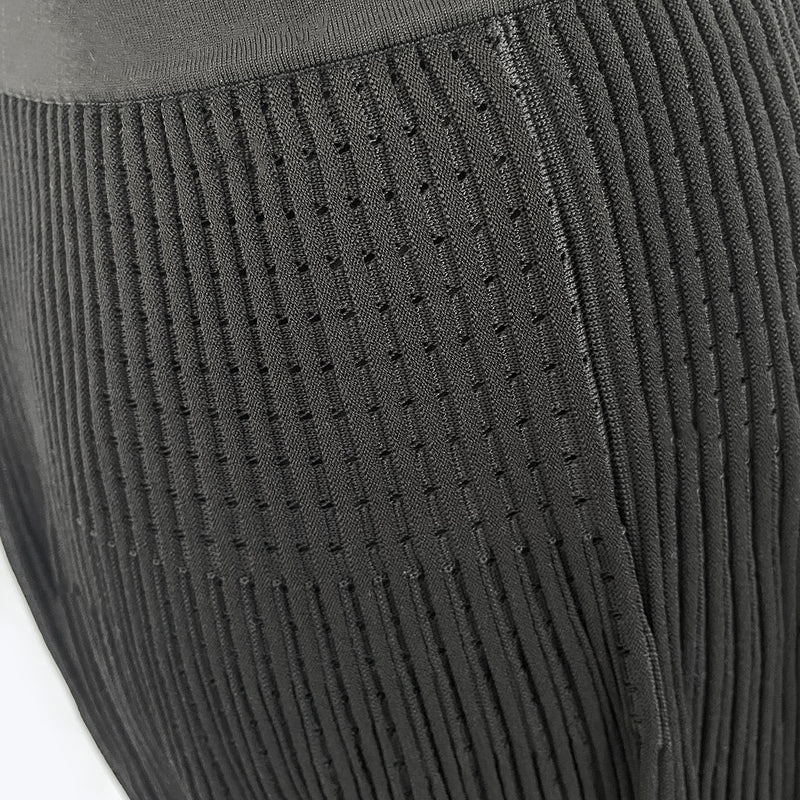 VERSACE black knitted skirt