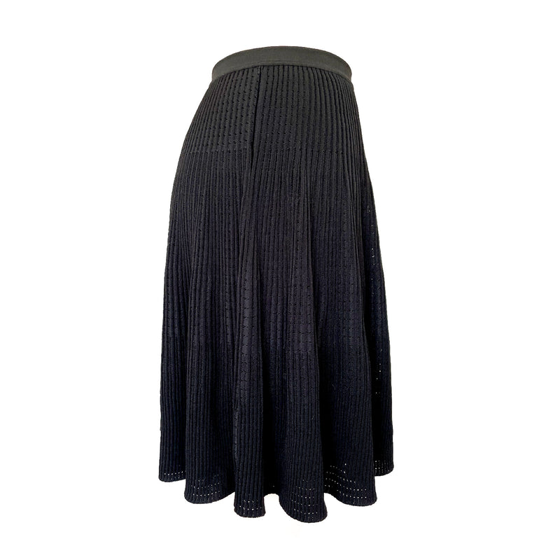 Versace black knitted skirt