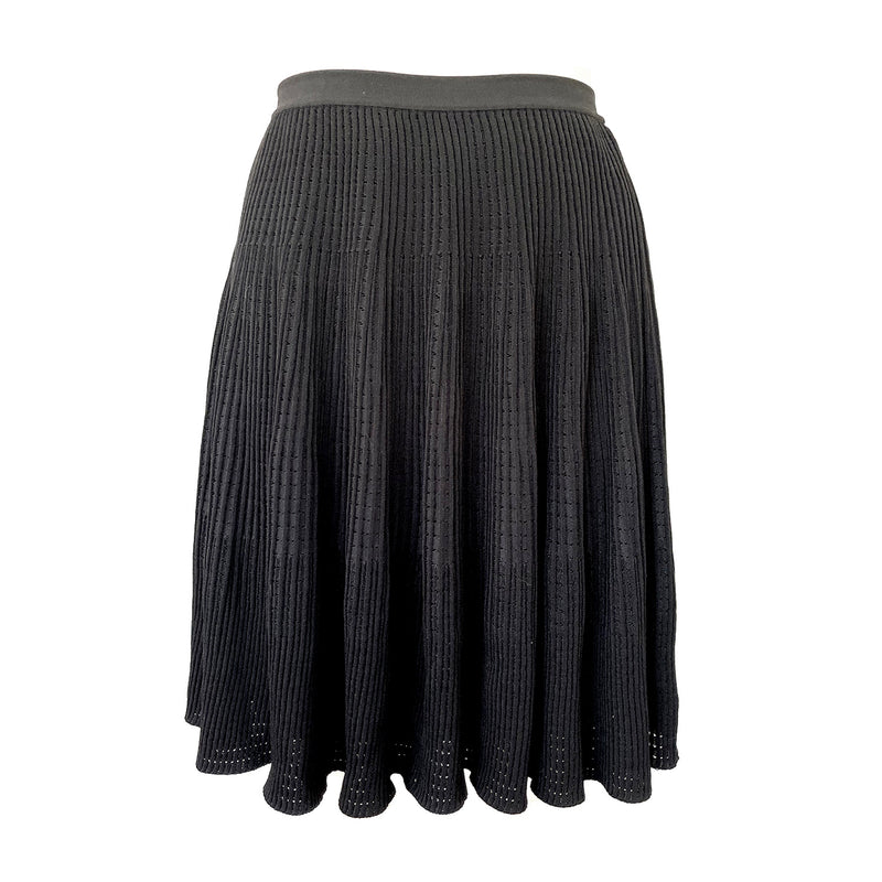 Versace black knitted skirt