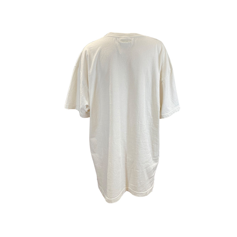second-hand Vetements saturday logo ecru cotton t-shirt | size M