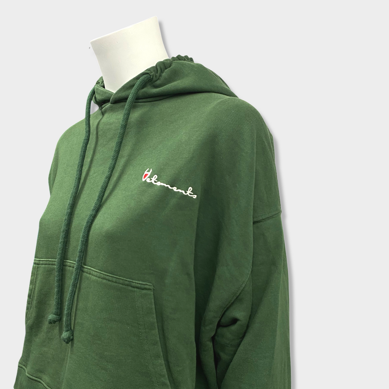 Vetements X Champion collaboration green hoodie – Loop Generation