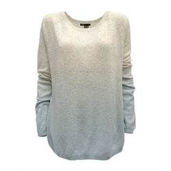 VINCE cashmere dip-dye grey jumper | size S