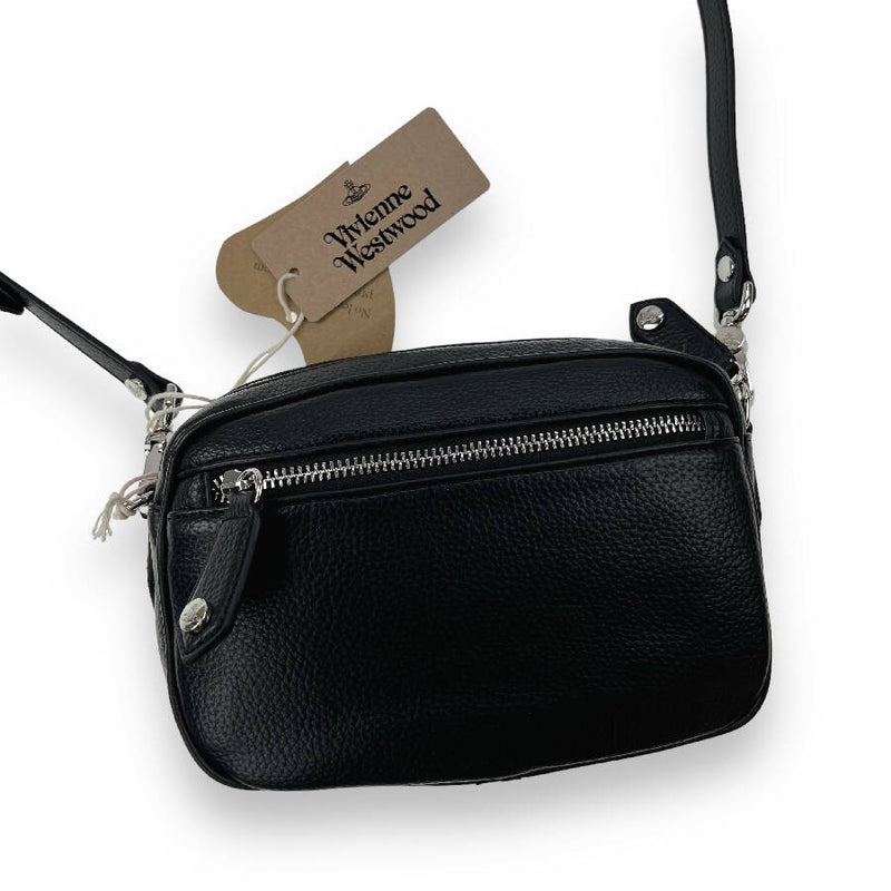 Vivienne Westwood women's Black Anna Re-Vegan Grain Camera Bag