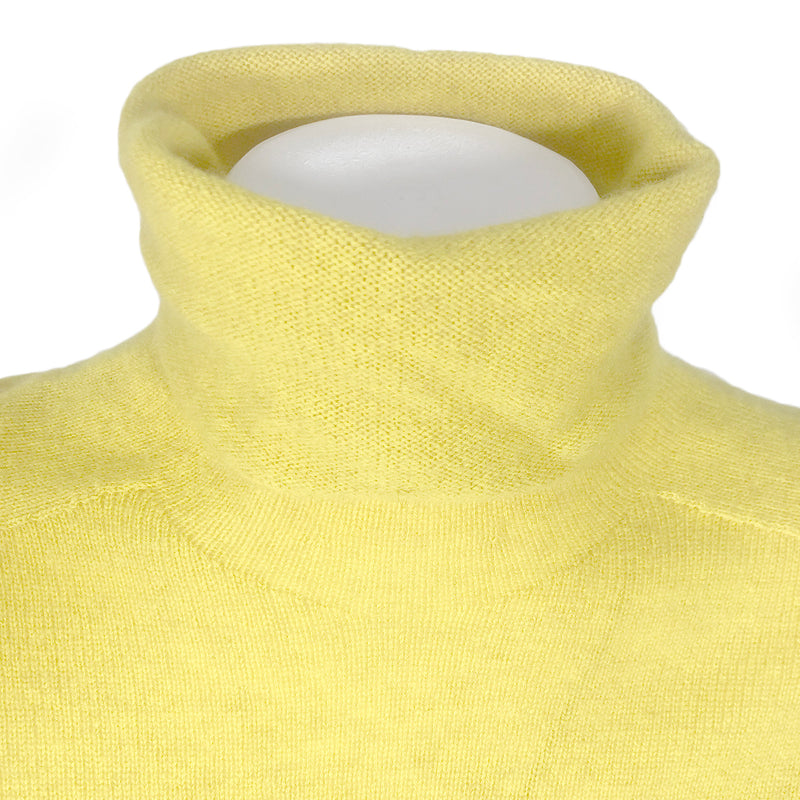 Mand Khai yellow knitted cashmere dress