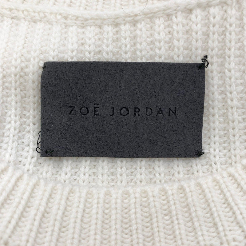 Zoe Jordan ecru cashmere jumper
