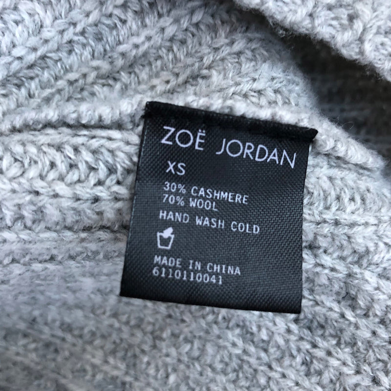 Zoe Jordan grey cashmere jumper